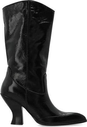 Diesel D-Luffy Cowboylaarzen - Dames - Cowboylaarzen - Zwart - 36 EU - Leer - Schoenen