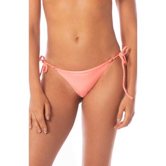 Maaji Sunlight Reversible Bikini Bottoms in Pink at Nordstrom Rack, Size Large