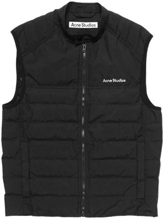 Acne Studios padded gilet - men - Duck Down/Nylon/Recycled Nylon/Duck Feathers - 50 - Black