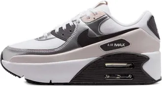 Nike (WMNS) Nike Air Max 90 LV8 White Metallic Silver Black IB0170-100