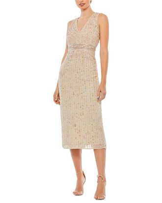Mac Duggal Sequined V-Neck Sheath Dress