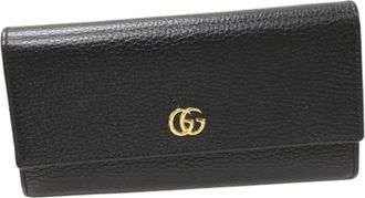 Gucci Pre-owned Wallets, female, Black, Size: ONE SIZE Pre-owned Leather wallets