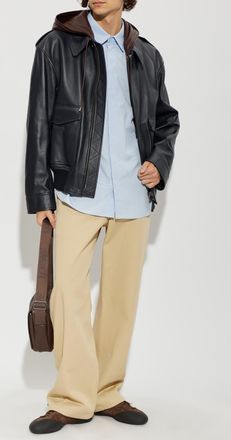 Loewe Shirt With Embroidered Logo, Mens, Blue