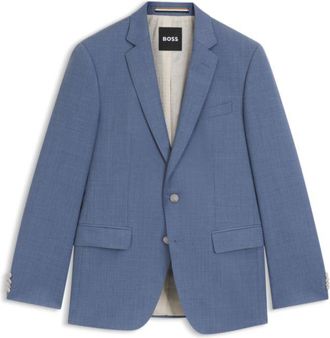 BOSS Slim-fit suit jacket in virgin-wool serge