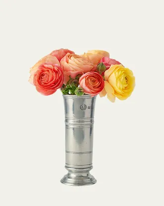 Match Pewter Footed Cylinder Vase