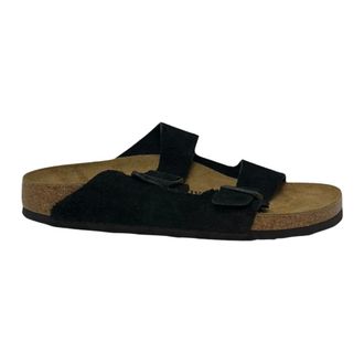 Birkenstock Sliders, female, Black, Size: 14 US Arizona Narrow Fit