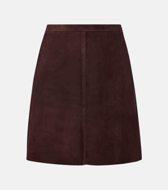 Stouls Lucie 22 high-rise suede miniskirt
