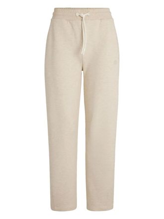 BOSS logo-embroidered track pants - women - Cotton/Polyester - S - Neutrals