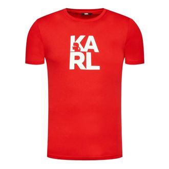 Karl Lagerfeld T-Shirts, male, Red, Size: L T-shirt