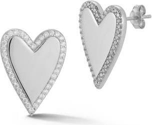 Glaze Jewelry Sterling Silver Heart Stud Earrings at Nordstrom Rack