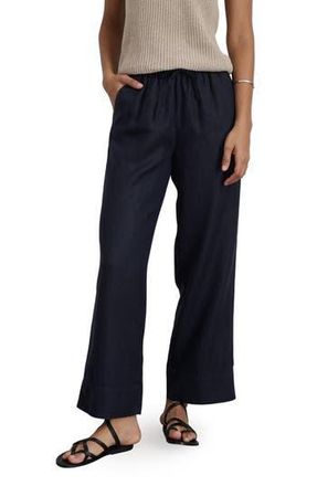 Alex Mill Riley Linen Wide Leg Pants in Dark Navy at Nordstrom Rack, Size X-Large