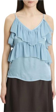 Dixie Tops, Dames, Blauw, S, Top Dixie