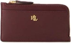 Ralph Lauren Portafoglio compatto in pelle - - Accessories - Donna - Rosso - ONE SIZE