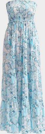 Lilly Pulitzer Anali Printed Strapless Cover-Up Midi Dress