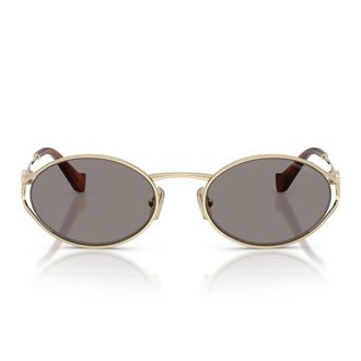Miu Miu Sunglasses Mu52 Y Zvn80 Q Pale Gold/Dark Grey Women