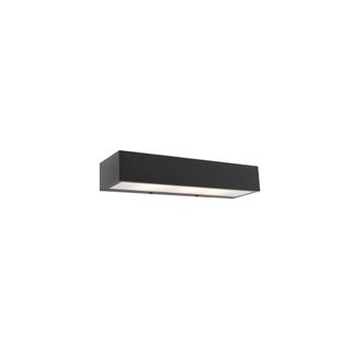 QAZQA Qazqa L&aacute;mpara De Pared De Dise&ntilde;o Rectangular Negra 35 Cm - Houx