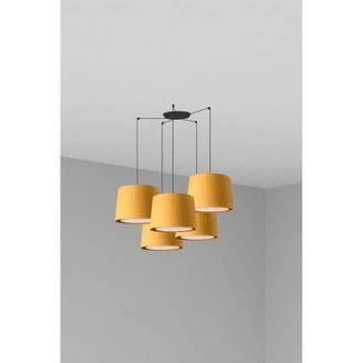 Faro Barcelona Samba L&aacute;mpara Colgante Negra/amarilla 5l 64314-45-5l