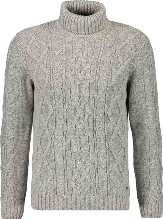 Ragman Rollkragenpullover RAGMAN, Herren, Gr. 58, grau, 100% Baumwolle, ohne Ausschnitt, Pullover Rollkragenpullover