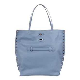 Zanellato Tote Bags, female, Blue, Size: ONE SIZE Medium A Spasso Saeta Shopper Bag