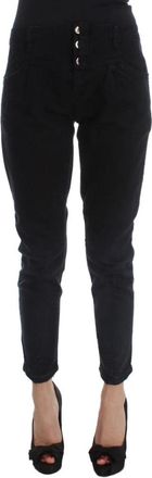 Costume National Rechte jeans - Dames - Slim Fit Jeans - Zwart - W26 - Katoen - Jeans