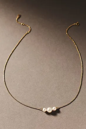 Nadri Bianca Tri-Pearl Necklace