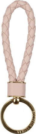 Bottega Veneta Damens Schl&uuml;sselanh&auml;nger Rosa Leder/Pastellrosa