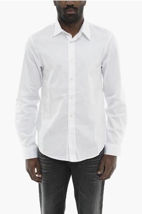 Diesel Stretch Cotton Shirt S-BENNY-CL With French Collar size 44