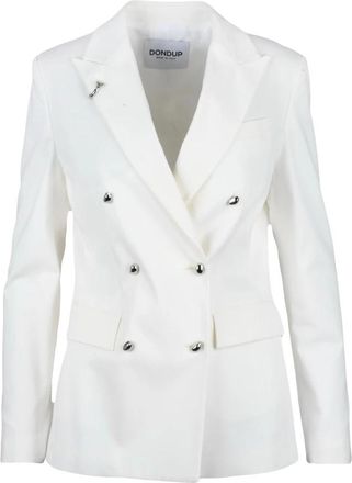Dondup jas - Dames - Blazers - Wit - XS - Katoen - Jassen