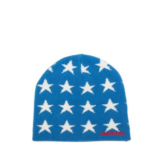 Dagger Star-intarsia Beanie Hat