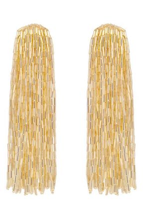 Oscar De La Renta Cascade Tassel Drop Earrings in Gold at Nordstrom