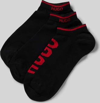 HUGO BOSS Sneaker-Socken mit Logo-Print in Black, Gr&ouml;&szlig;e 39-42