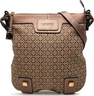 Loewe Borsa a tracolla New Road Anagram in tela 2007 - Marrone