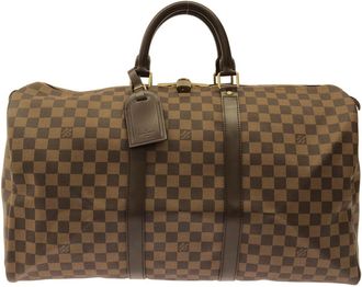 Louis Vuitton Ebene Coated Canvas Boston Bag (Pre-Owned)