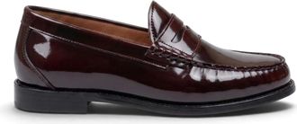 PAUL ANDREW heren penny loafers van bordeauxrood lakleer - Joseph