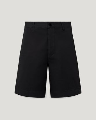 Belstaff Rally Short Mens Garment Dye Cotton Black Size UK 28