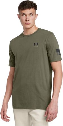 Under Armour Mens Freedom Graphic Short Sleeve T-Shirt, (390) Marine OD Green / / Black, Large