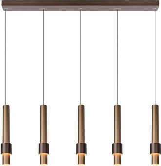 Lucide MARGARY Dimmable Stylish Adjustable Indoor Modern LED Pendant Light in Brown