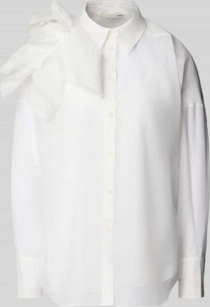 Ted Baker Loose Fit Hemdbluse mit Knopfleiste in Offwhite, Größe 38