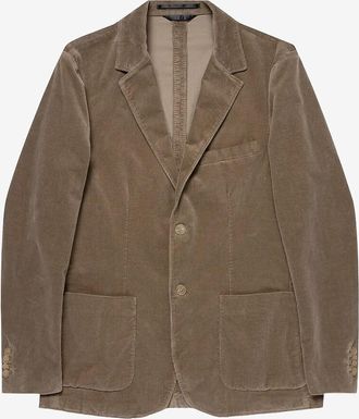 Sunspel Einreihiger Cordsamtblazer