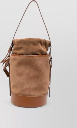 Fabiana Filippi suede leather bucket bag