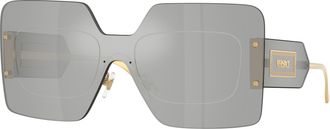 Versace Silver Shield Ladies Sunglasses VE2277 10018V 142