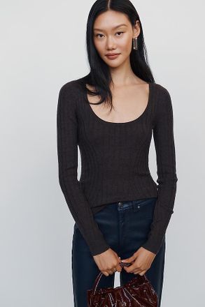 Maeve 100% Merino Wool Scoop Neck Sweater