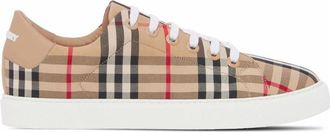 Burberry Beige Checks Sneakers