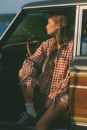 Maeve Long-Sleeve Swing Top