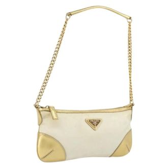 Prada Pre-owned Shoulder Bags, female, White, Size: ONE SIZE Pre-owned Vintage Shoulder Bag