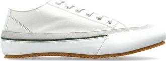 Maison Margiela Schoenen, Heren, Wit, 40 EU, Leer, Traveller Canvas Sneakers
