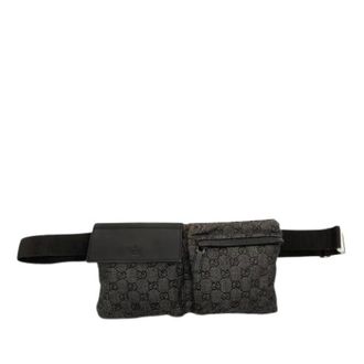 Gucci Pre-owned Belt Bag - Dames - Pre-owned - Grijs - Maat: ONE Size Leer