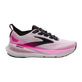 Brooks Womens Glycerin 23 Shoes In Pink/white