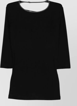 Iro ribbed three quarter sleeve top