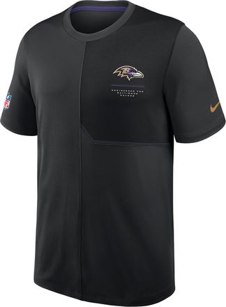 Nike Baltimore Ravens Sideline Coach Nike Mens Dri-FIT NFL Top in Black | 03B2049Y8G-B8B